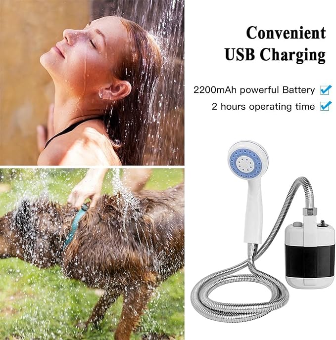 Portable Camping Shower - Stay Fresh Anywhere - camping, beach, or home