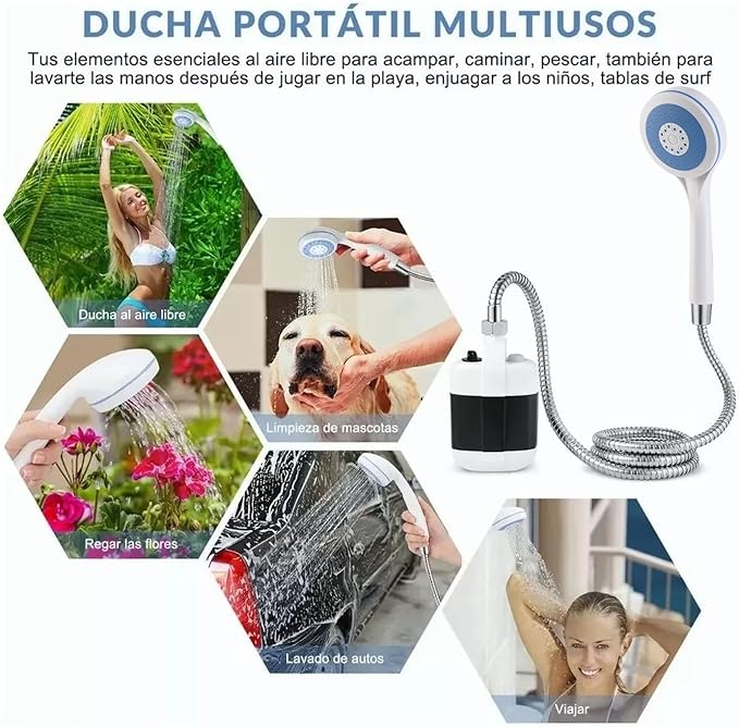 Portable Camping Shower - Stay Fresh Anywhere - camping, beach, or home